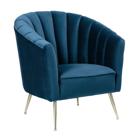 Rosemont Accent Chair In Blue And Gold